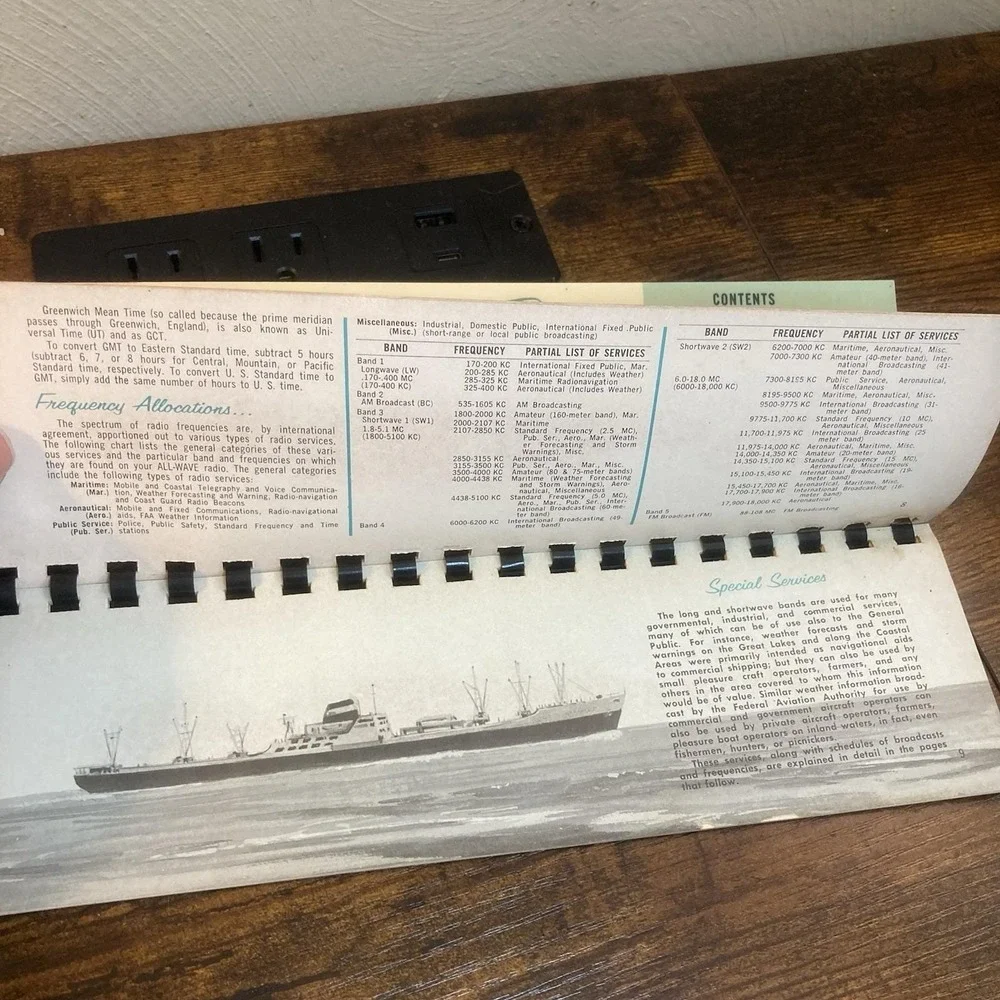 Vtg General Electric Radio Listener's Log Shortwave Station Guide P990‎ 1964